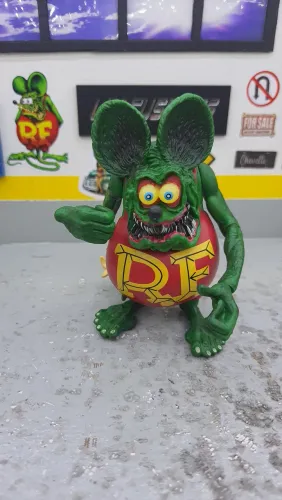 Figura Boneco RAT FINK- Decoração para colecionadores ou exposição em Escritórios 