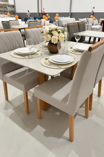 Mesa de Jantar 1,20 com 4 Cadeiras NOVA PRONTA ENTREGA