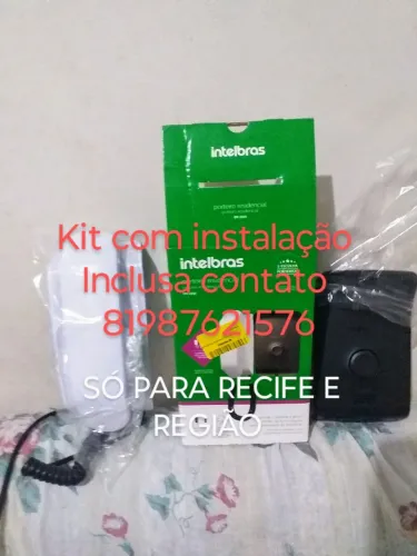Porteiro eletrônico já instalado interfone 