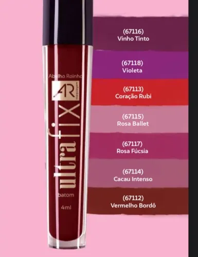 Batom Abelha Rainha Ultra Fix - cor vermelho bordô