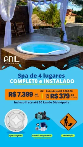 Ana: promoção de Spas é Aqui na Anil piscinas e Spas