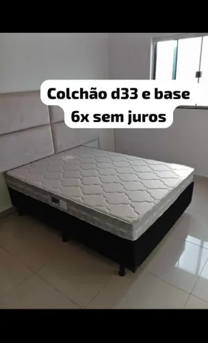 Cama box suporte e colchão(novo)