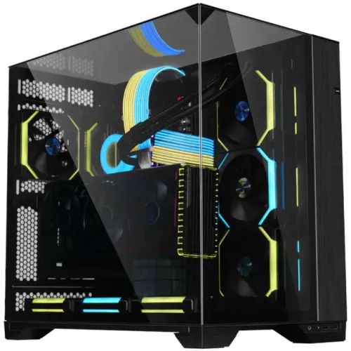 Gabinete Gamer Lian Li O11 Vision, Mid Tower, Vidro Temperado, E-ATX, Black, Sem Fonte