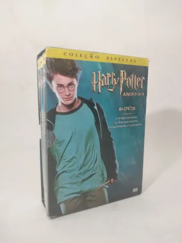 DVD box original Harry Potter Coleção Especial Anos 1-2-3 - 6 DVDs