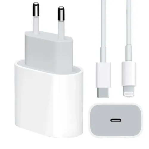 Carregador Fonte Compatível iPhone 11 12 13 Tipo C 20w Turbo
