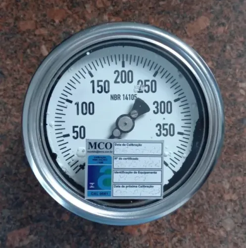 Manômetro de Alta Pressão 400kg 10cm