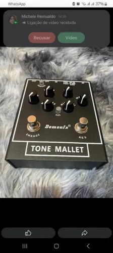 Preamp contrabaixo tone Mallet fonte 18v