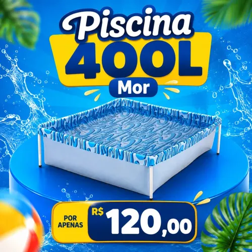 Piscina 400L Mor (Pronta entrega)