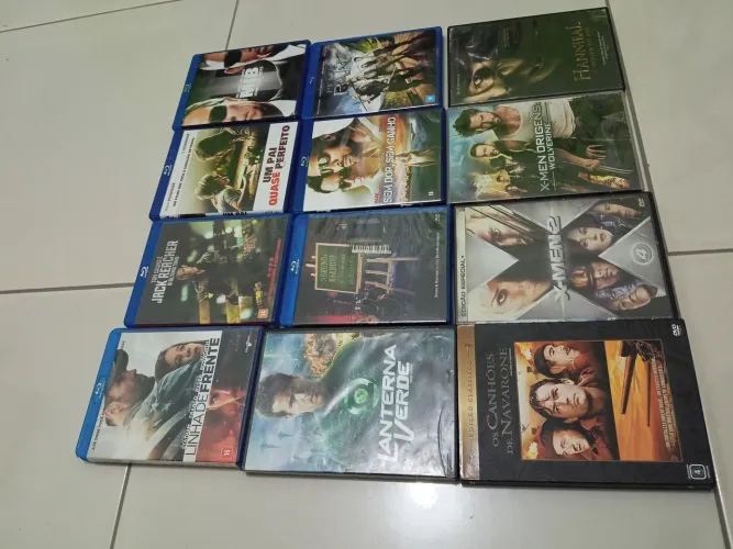 Lote Blu ray 7 un. e dvd 5 un. 