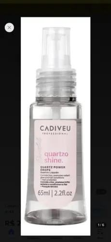 Óleo capilar da Cadiveu