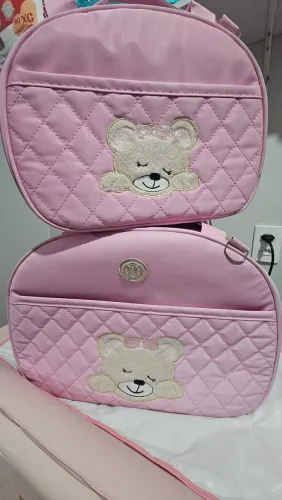 Kit Bolsa Maternidade (Tamanhos G e M) Rosa