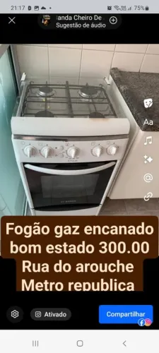 Fogão gaz encanado