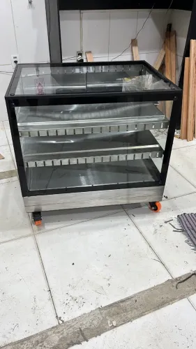 Estufa estacao quente para salgados