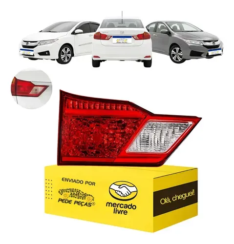 Lanterna Traseira Tampa Esquerda Honda City 2015 2016 2017 Esquerdo/motorista