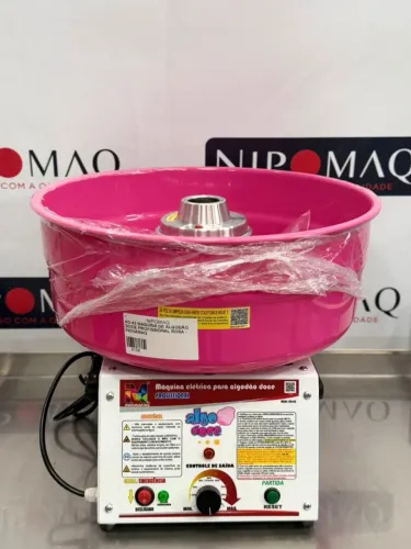 AD-43 MAQUINA DE ALGODÃO DOCE PROFISSIONAL ROSA - INOVAMAQ