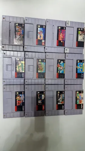 Lote cartuchos originais super nintendo
