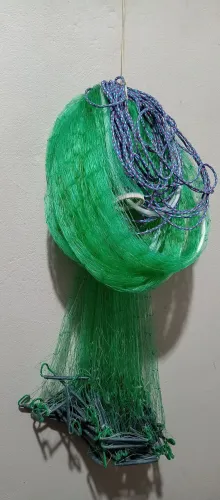 Tarrafa para tainhas, toda feita a mão 