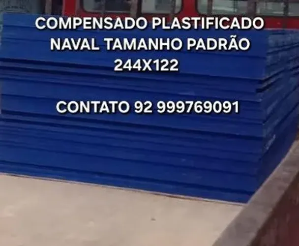 Compensado plastificado naval= 205,00
