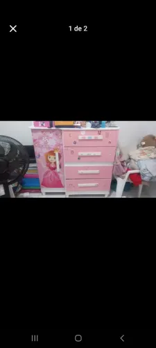 Penteadeira infantil rosa