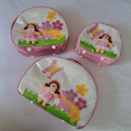 KIT DE BOLSAS PARA BEBÊ RECÉM-NASCIDA - 3 PEÇAS