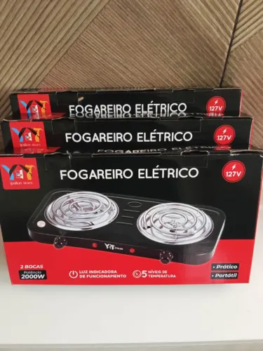 Fogareiro Elétrico 2 Bocas - 127V - 2000W