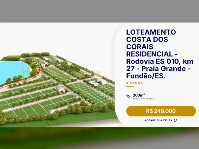 Oportunidade única: Lote em Fundão no Costa dos Corais Residencial!