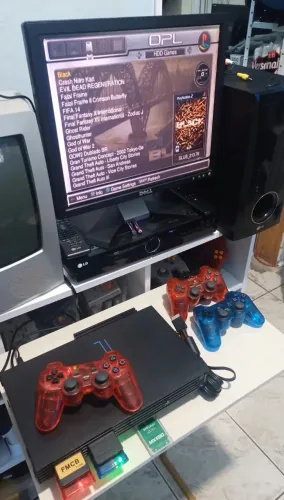 PlayStation 2 Fat Japonês SCPH-30000 + SSD 240GB + 3 Controles