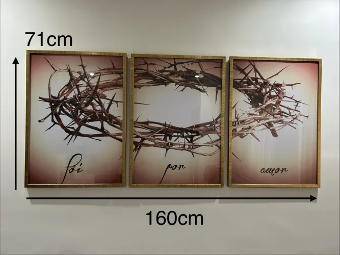 Quadro Decorativo- Trio ? Foi por amor?