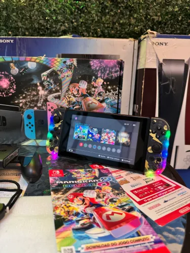 Nintendo Switch v2 desbloqueado semi-novo