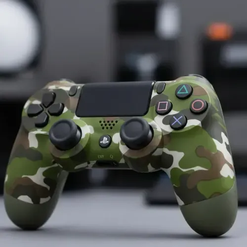 Controle Dualshock 4 Verde camuflado - novo