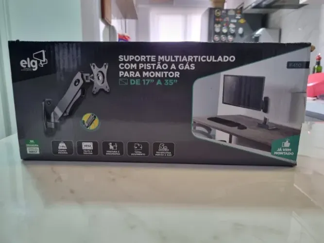 Suporte de Parede ELG F410 Multi Articulado com Pistão a Gás - *NOVO