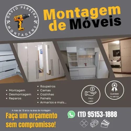 Montador de Móveis em Carapicuíba | 15 Anos de Experiência