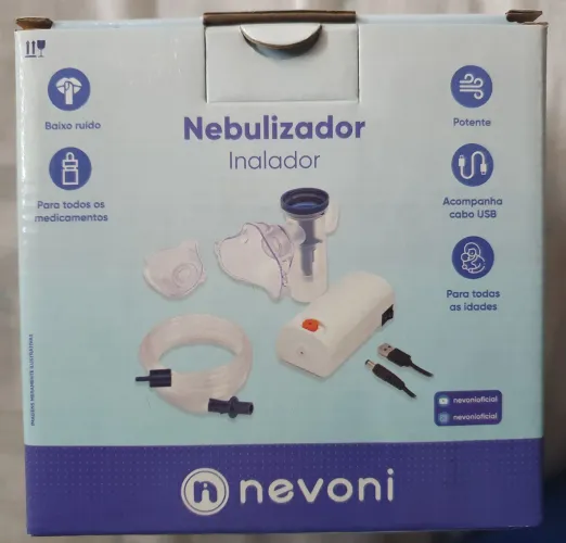 Nebulizador e Inalador Nevoni