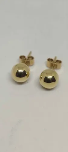 Brinco Bolinha ouro 18k - diâmetro 0,8mm