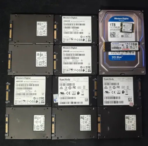 Lote SSD M2 e HD