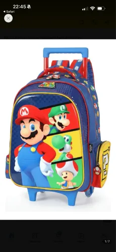 MOCHILA MARIO BROSS NOVA
