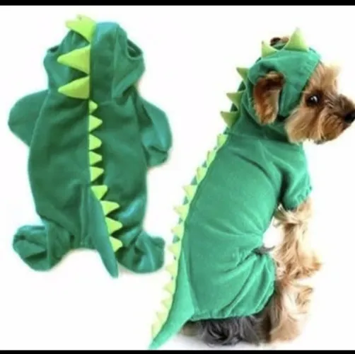 Fantasia dinossauro para cães e gatos 