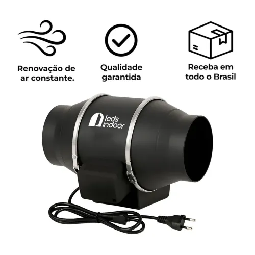 Exaustor Turbo Leds Indoor 125mm Dimmer Integrado