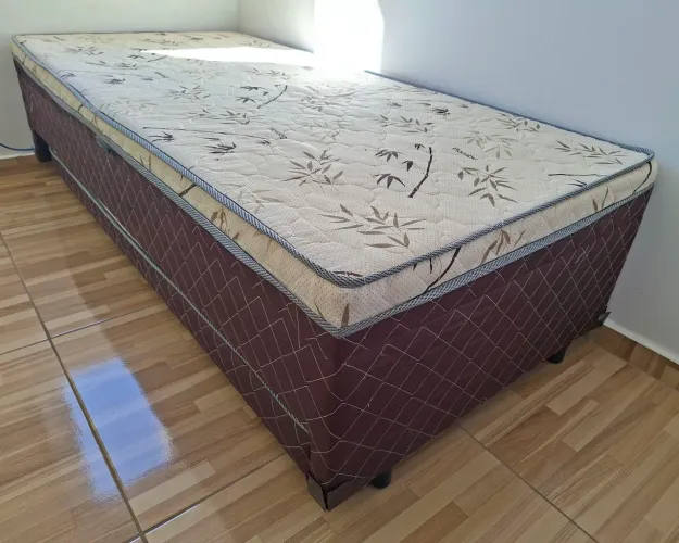 Bicama Box Solteiro com Baú - Marrom