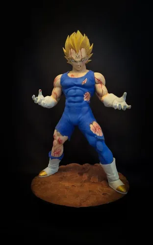 Majin Vegeta | Figure colecionável | Impressão em resina 3d