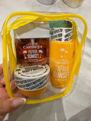 Kit Corporal La Vida Caribeña Papaya Sunset - Importado dos EUA