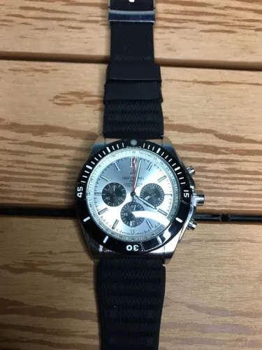 relógio breitling chronometre preto