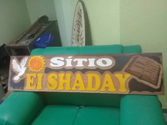 PLACA ENTALHADA EM MADEIRA PARA CHACARAS E SÍTIO 91- * WhatsApp