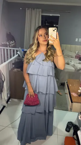Vestido madrinha azul