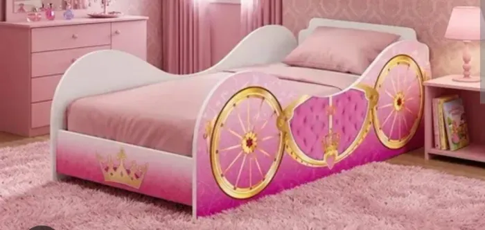 Cama infantil menina com colchão 