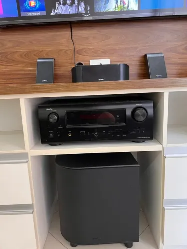 Kit Home Theater 5.1 Denon AVR-1610 + 5 Caixas Infinity TSS + Subwoofer TSS-SUB500