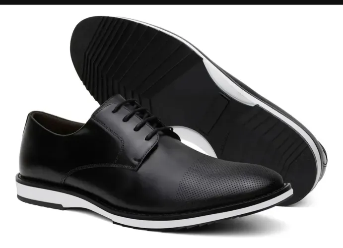 Sapato Centuria Masculino Derby Brogue Tamanho Especial/ 47 . 100% couro