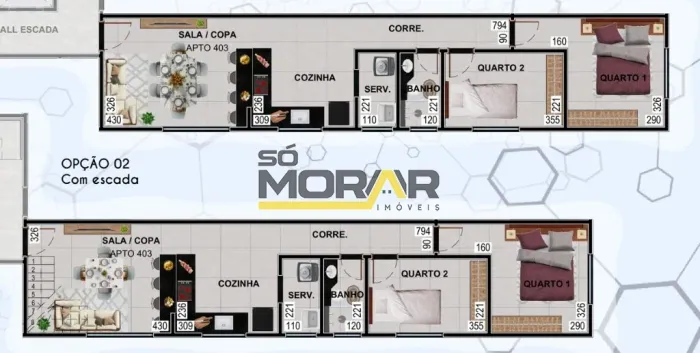 APARTAMENTO COBERTURA 2 QUARTOS, ÁREA GOURMET, TERRAÇO E 1 VAGA DE GARAGEM NO BAIRRO TUPI
