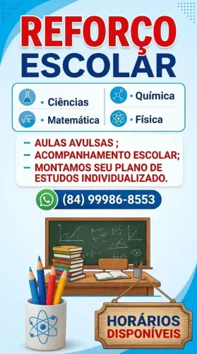 Aulas particulares e Reforço Escolar