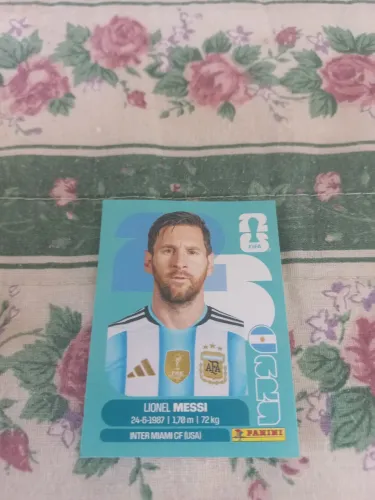 Figurinha do Messi original
